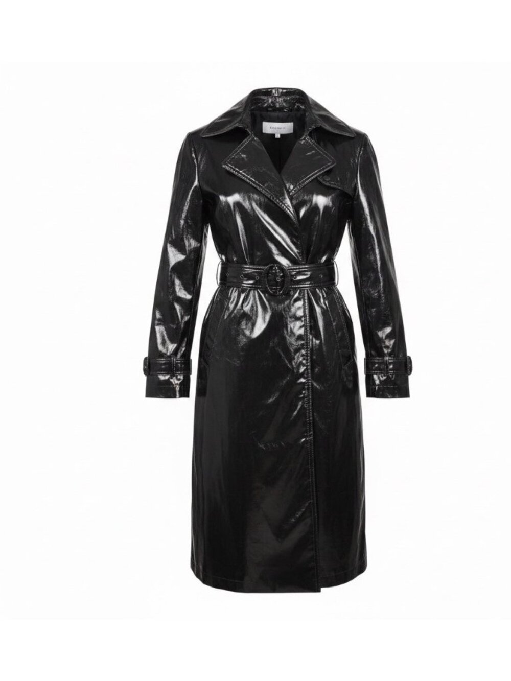 Calvin Klein Womens BlackTrench Coat Size M